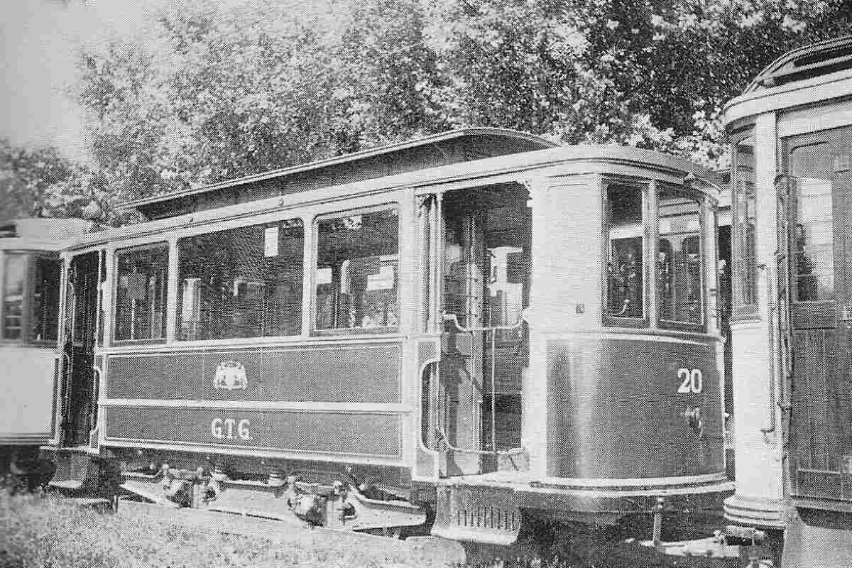 De elektrische tram in Haren