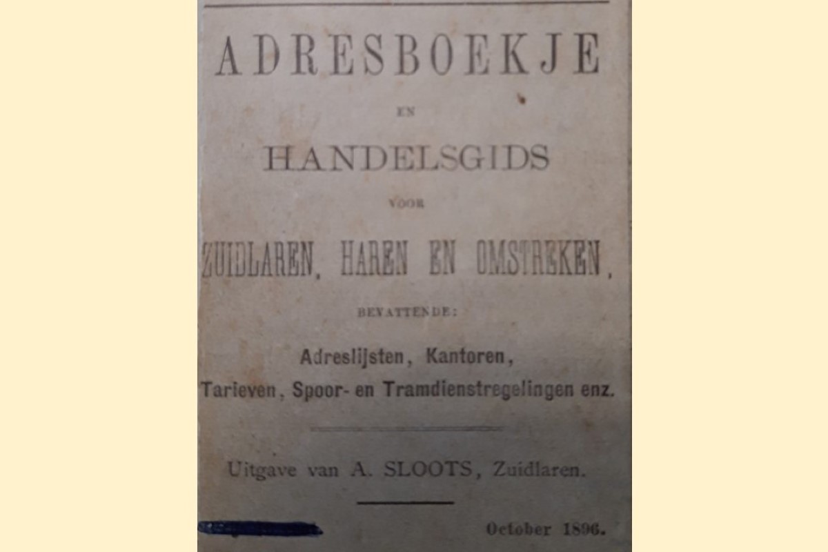 23. Adresboekje 1896