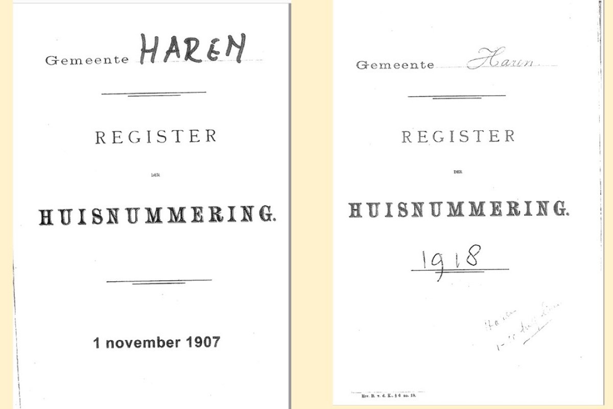 4. Huisnummering 1907-2011