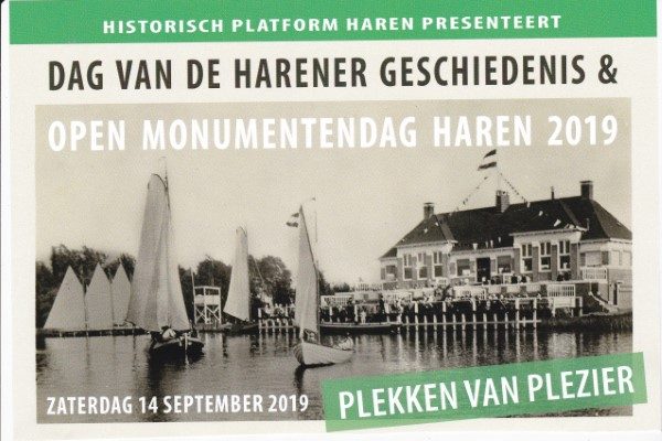 Programma Open Monumentendag Haren 2019: Plekken van Plezier